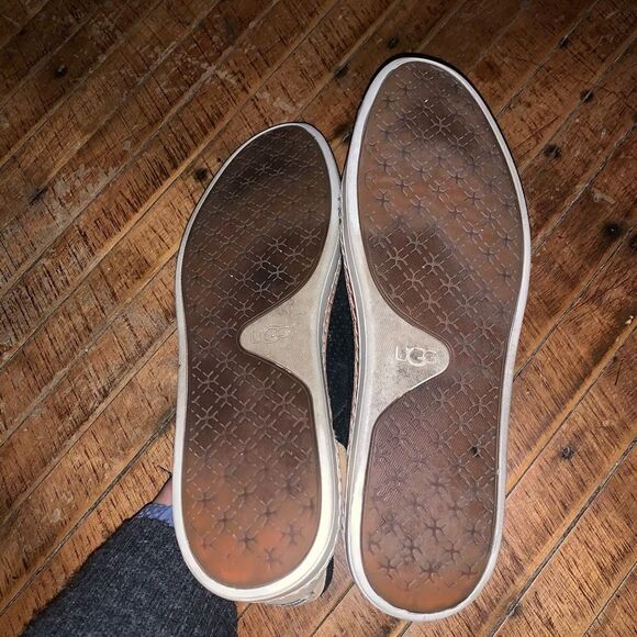 Uggs black slip on size 12 perforated ortho comfortable shoes - Picture 2 of 5